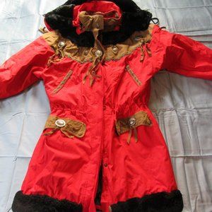 Womens Vtg Far West Authentic Western Style Long Winter Coat Sz M